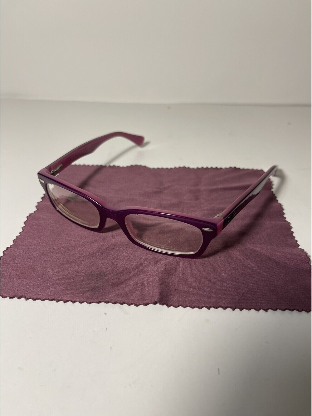 Ray-Ban Jr Eyeglasses RB 1533 3597 Purple Pink Frame Flex Hinges 47-16-130